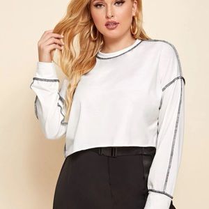 long sleeve cropped tee
